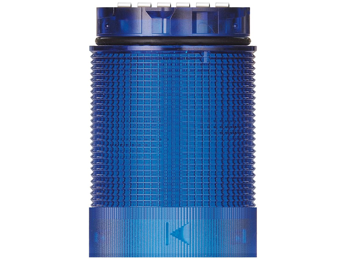 Blitz- und Dauerleuchte WERMA TwinLIGHT Classic, 24VAC/DC, 40mm, blau