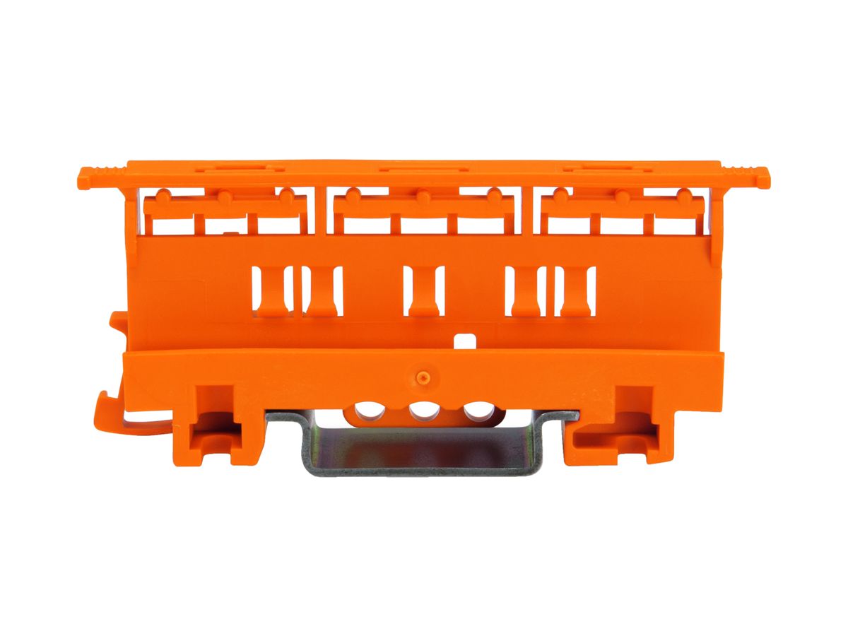 Befestigungsadapter WAGO COMPACT 221, 4mm², auf TH-35, 17.5mm, orange