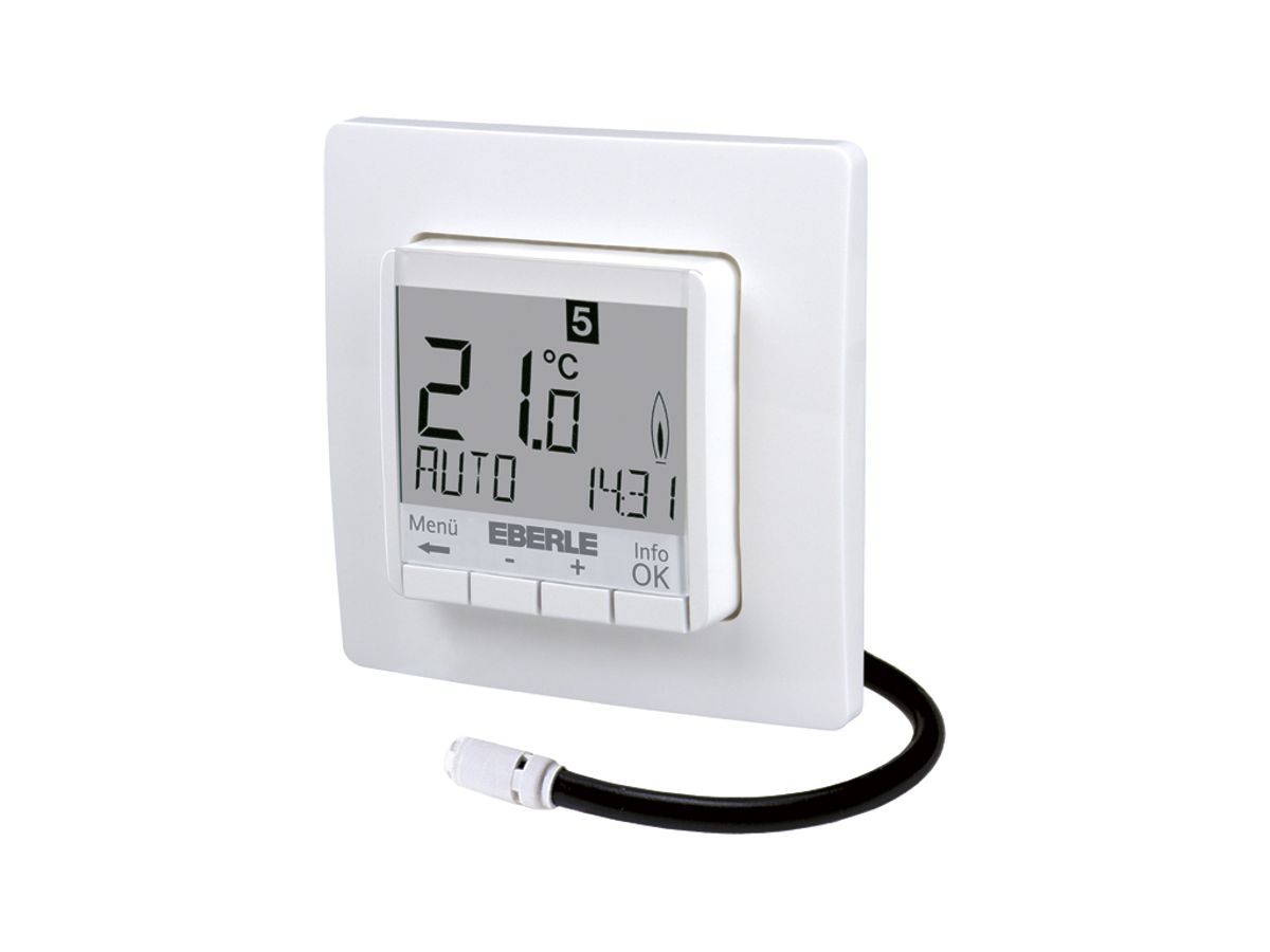 UP-Uhrenthermostat Eberle FIT 3L, Display weiss, 230V 1S 5…30°C, ws