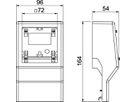 Geräteträger Bettermann SL 20×50/70 für CH 47×96×144, PVC, reinweiss, 9010