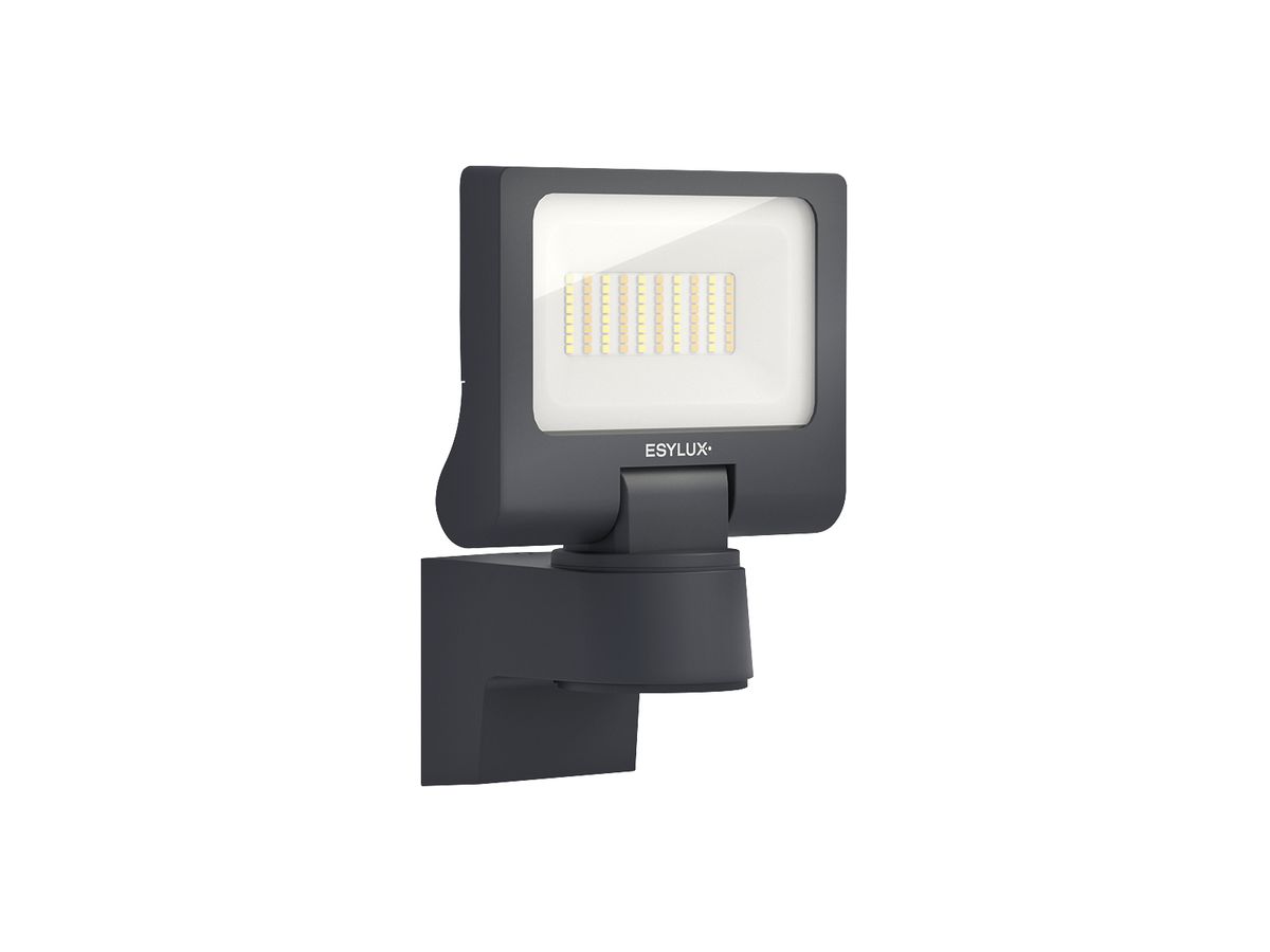 LED-Strahler ESYLUX SUNJA 10W 1200…1300lm 827/840 IP65 120×180×231mm anthrazit