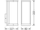 Wandleuchte LDV ENDURA CLASSIC TUBULAR E27 Aluminium anthrazit