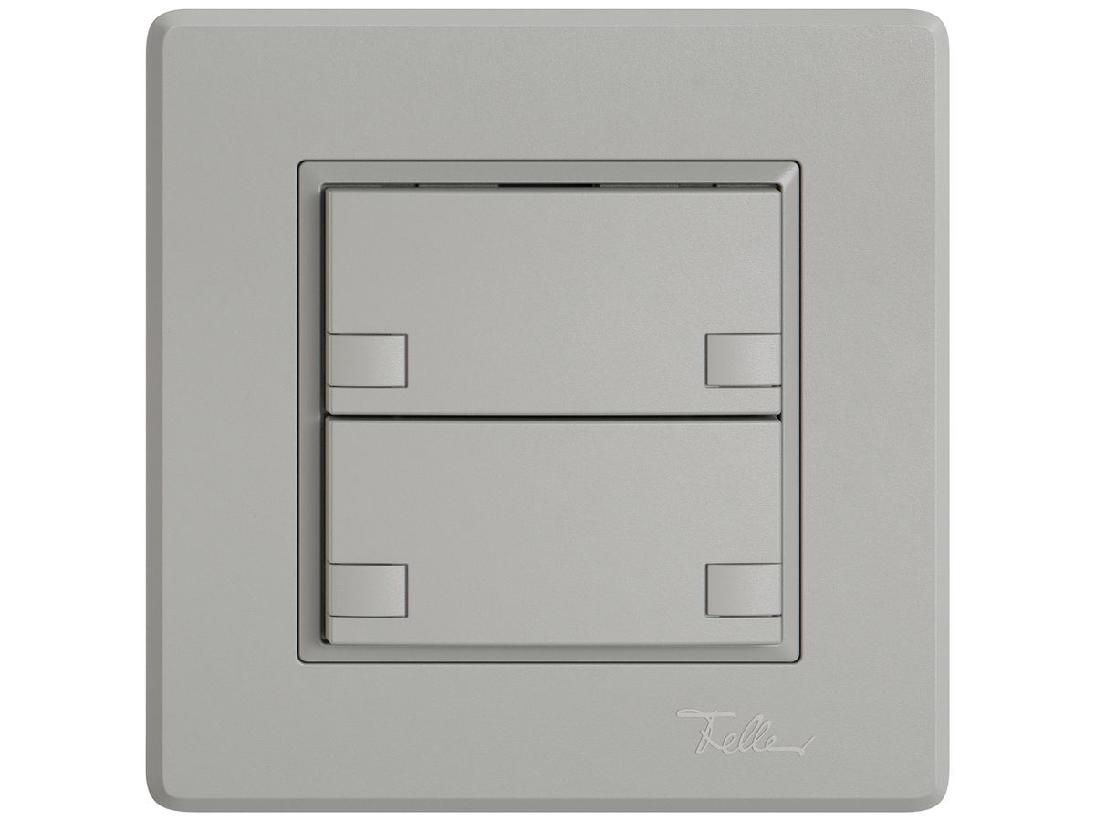 UP-KNX-Taster RGB EDIZIO.liv SNAPFIX® Temperaturfüh.o.LED 2×Taste 2-Tbed.hgu