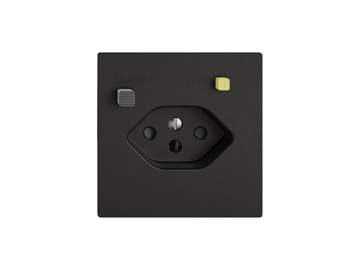 Steckdose FI EDIZIO.liv  1×T13 mit Shutter sz
