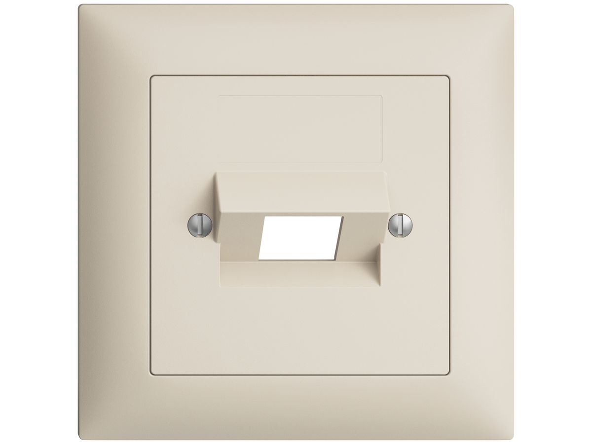 Frontset EDIZIOdue crema 88×88mm 1×RJ45