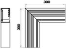 Flachwinkel Bettermann GEK-A steigend 70×110mm reinweiss