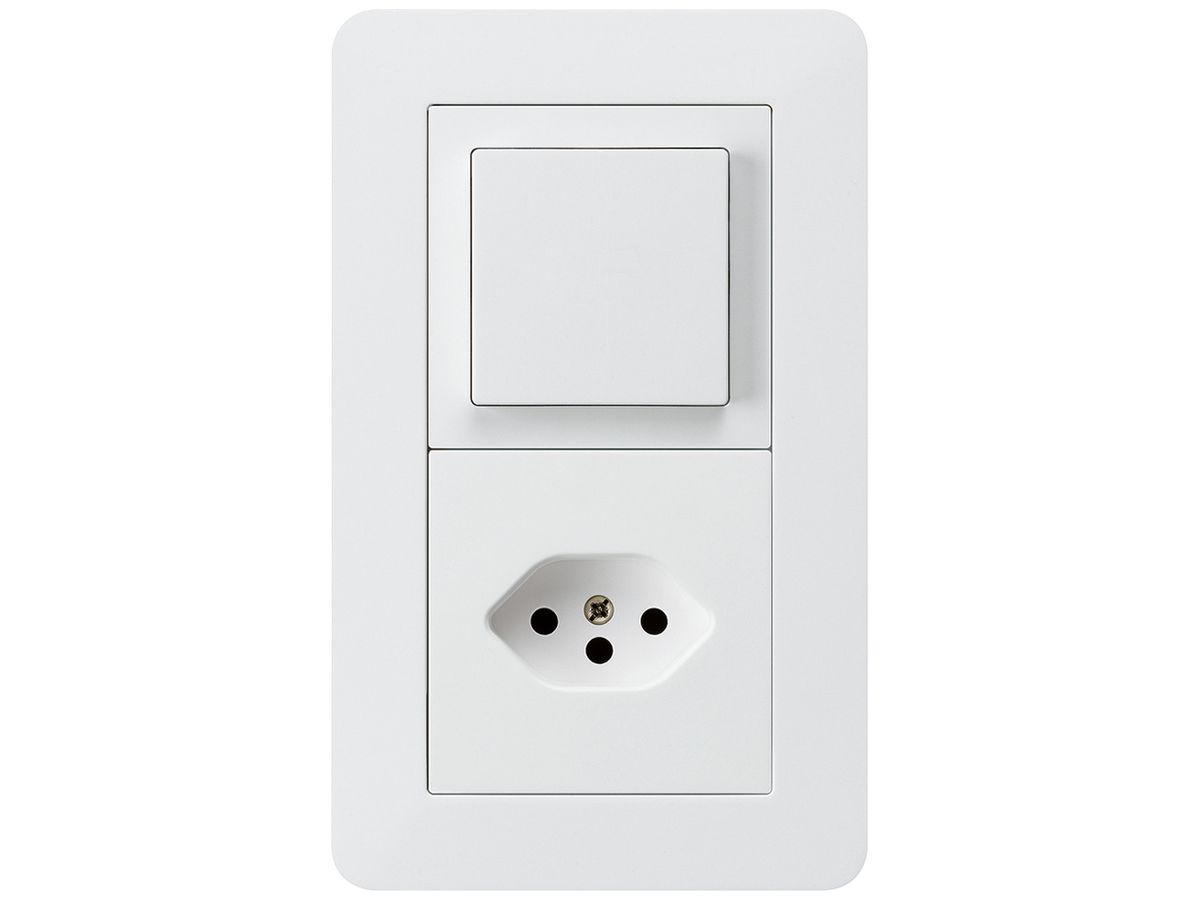 UP-Kombination kallysto.trend Gr.I-I vertikal Schalter S6+Typ 13 weiss
