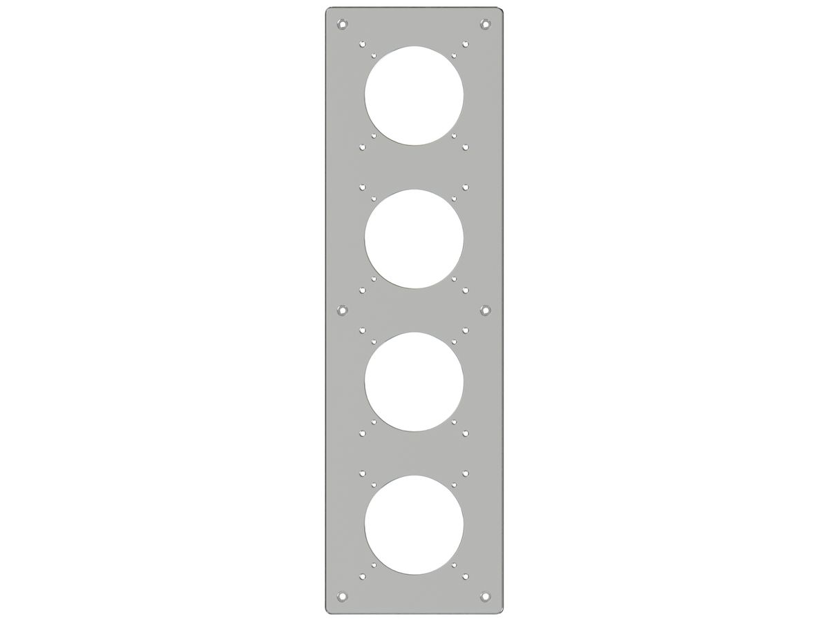 UP-Kopfzeile ELEMENT SNAPFIX® 4×1 125×425mm aluminium