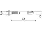 Bolzenanker BET FNAII M6×55mm Edelstahl A5
