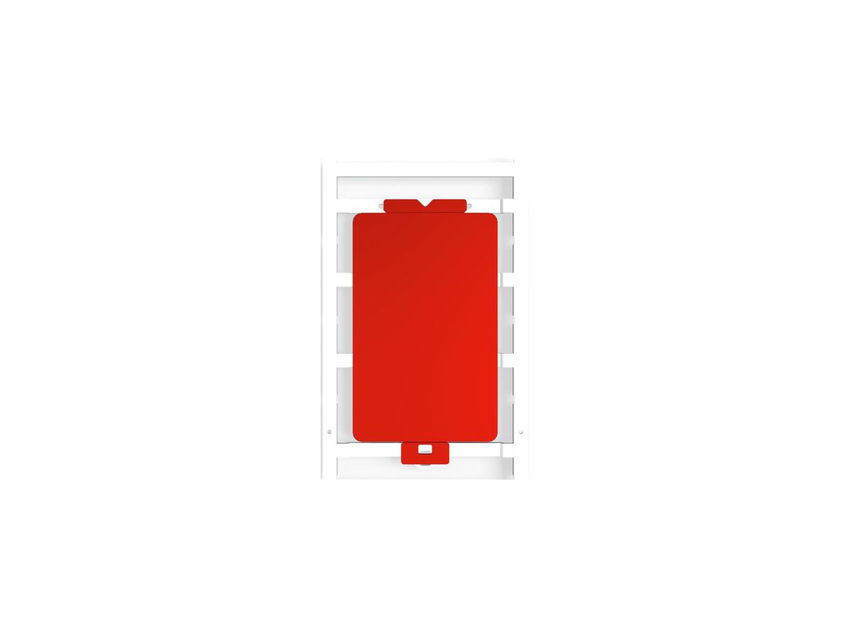 Gerätemarkierer Weidmüller MultiCard CC selbstklebend 85×54mm PA66 rot