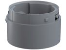 Adapter WERMA Midi BM, für Signalsäule, Kabelverschraubung, grau