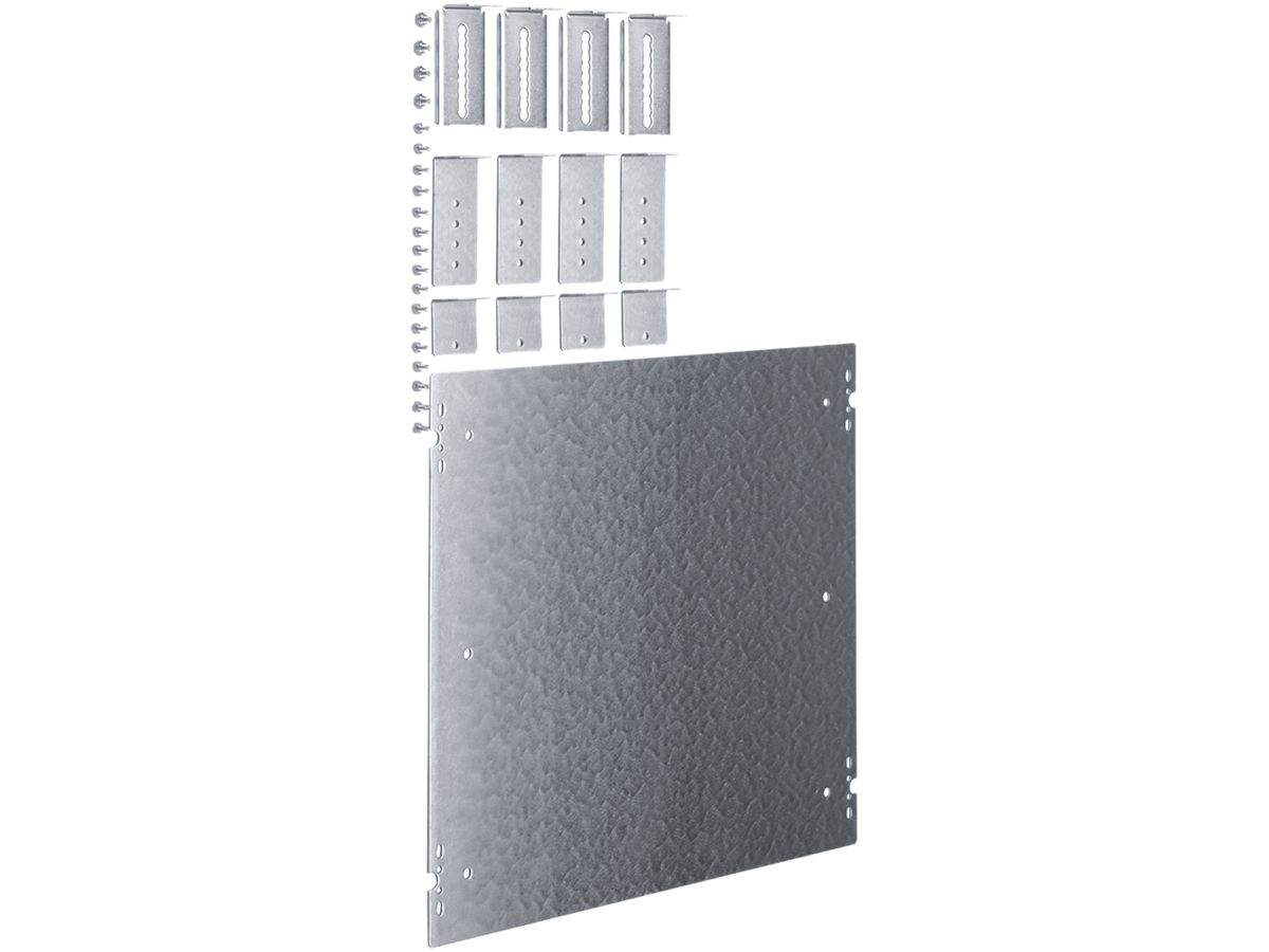 Montageplatte Hager univers N für Baustein 450×500mm mit Aufbaubügel