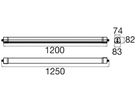 LED-Feuchtraumleuchte SLV WATERPROOF V 16W 3800lm 3000…5000K IP65 DALI 1.2m ws