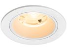 EB-LED-Deckenleuchte SLV NUMINOS S 6.7W 1050lm 3000K NB DALI DIM Ø80×52mm ws