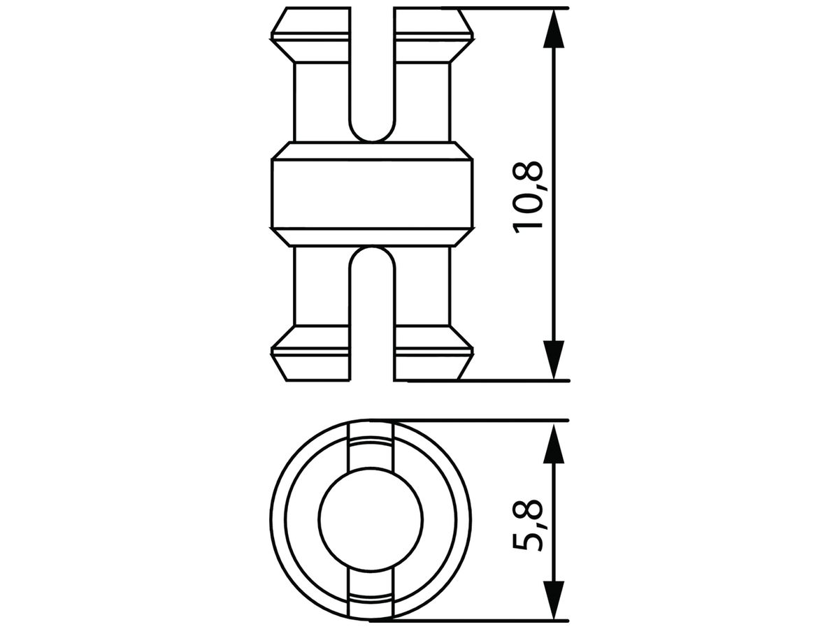 Adapterverbinder Hager uniway, 100 Stück