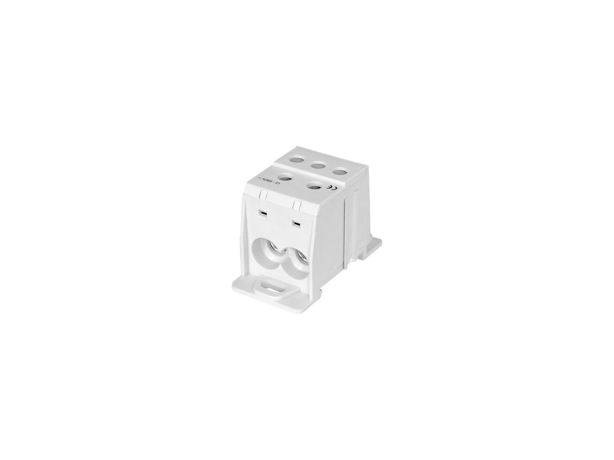 Verteilerblock PDB 1L 125A 35.3×68×45mm 1×35/1×35+3×16mm² grau