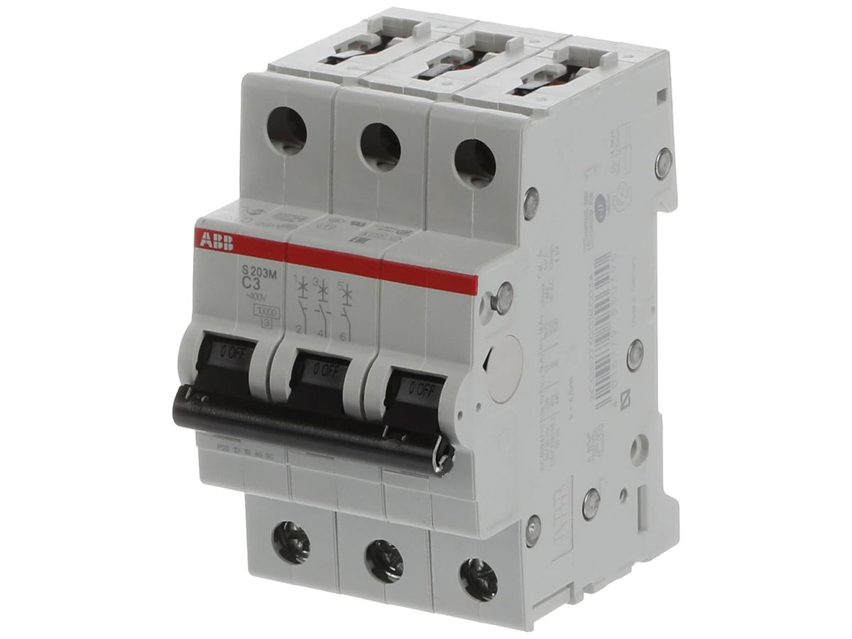 Leitungsschutzschalter ABB S203M-C3 3A C 10kA