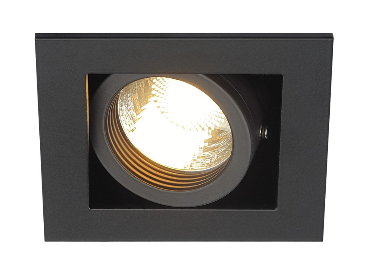 EB-Downlight SLV KADUX, GU10 50W IP20 mattschwarz