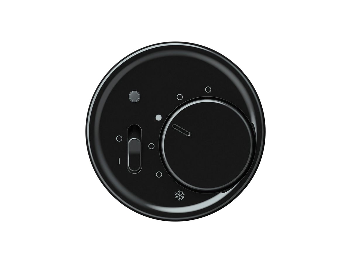 Frontset origin Thermostat mit Schalter 60×60mm sz