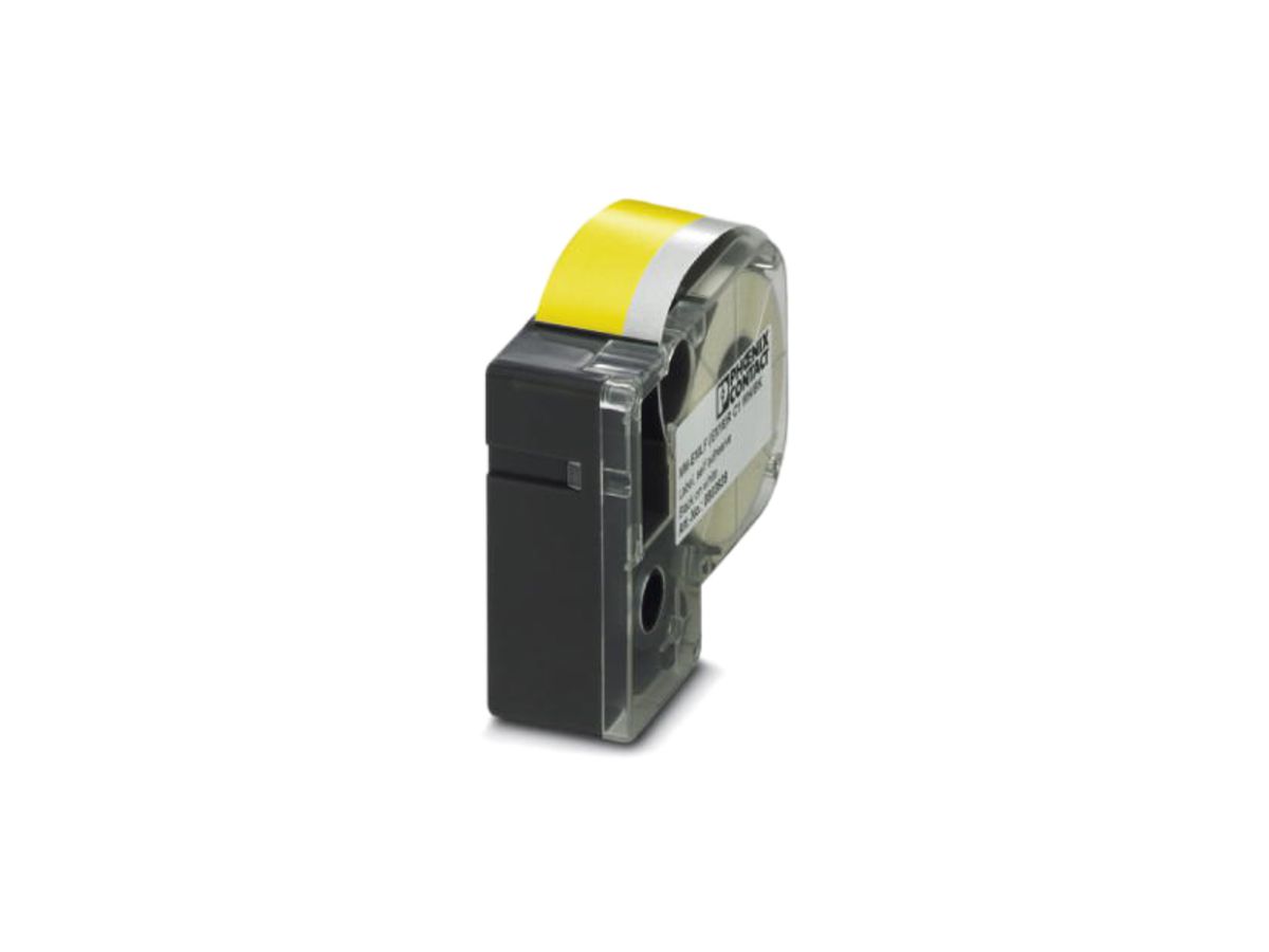 Endlos-Etikette MM-EMLF 10mm×8m gelb/sz flexibel für THERMOFOX