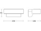 LED-Wandleuchte Steinel L 810 SC 9.8W 679lm 3000K IP44 mit Sensor Silber