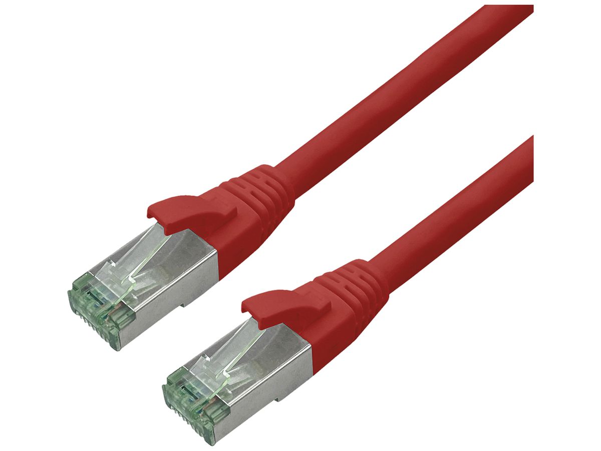 Patchkabel RJ45 ROLINE RM Kat.6A S/FTP AWG26 TPE rot 2m