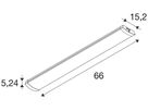 LED-Lichtleiste SLV BATTEN FLAT P SEN 12W 2748lm 3000…5000K IP44