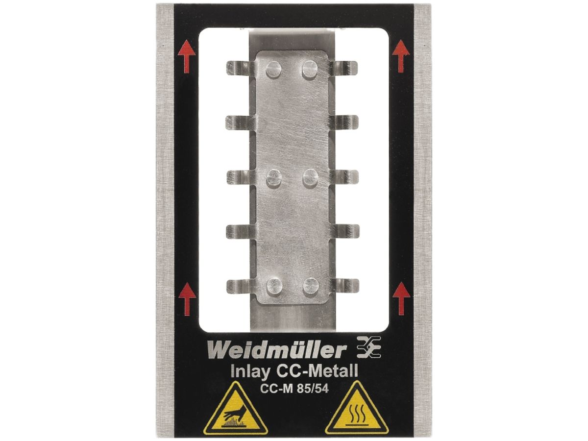 Inlay Weidmüller MetalliCard INLAY CC-M 85/54 für Gerätemarkierung