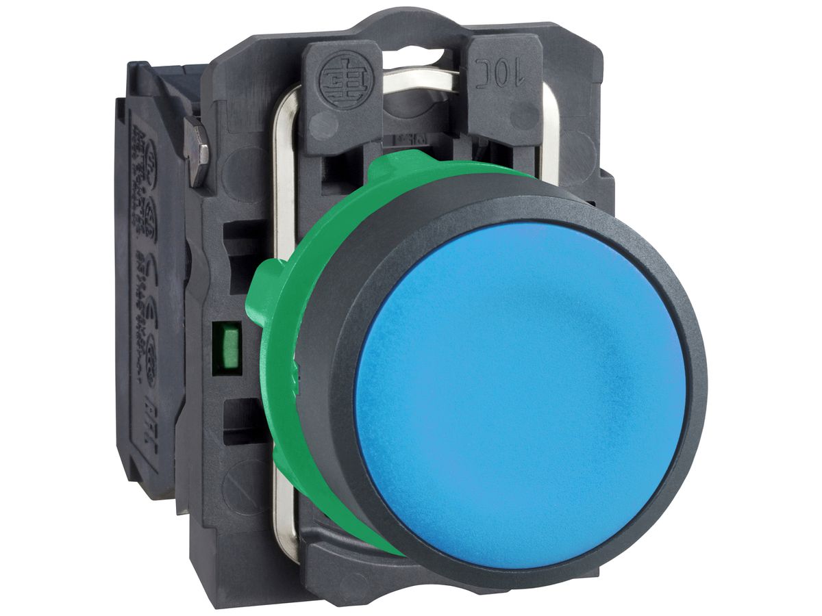 Drucktaster Harmony XB5 flach blau Ø22.5mm 1NO IP66