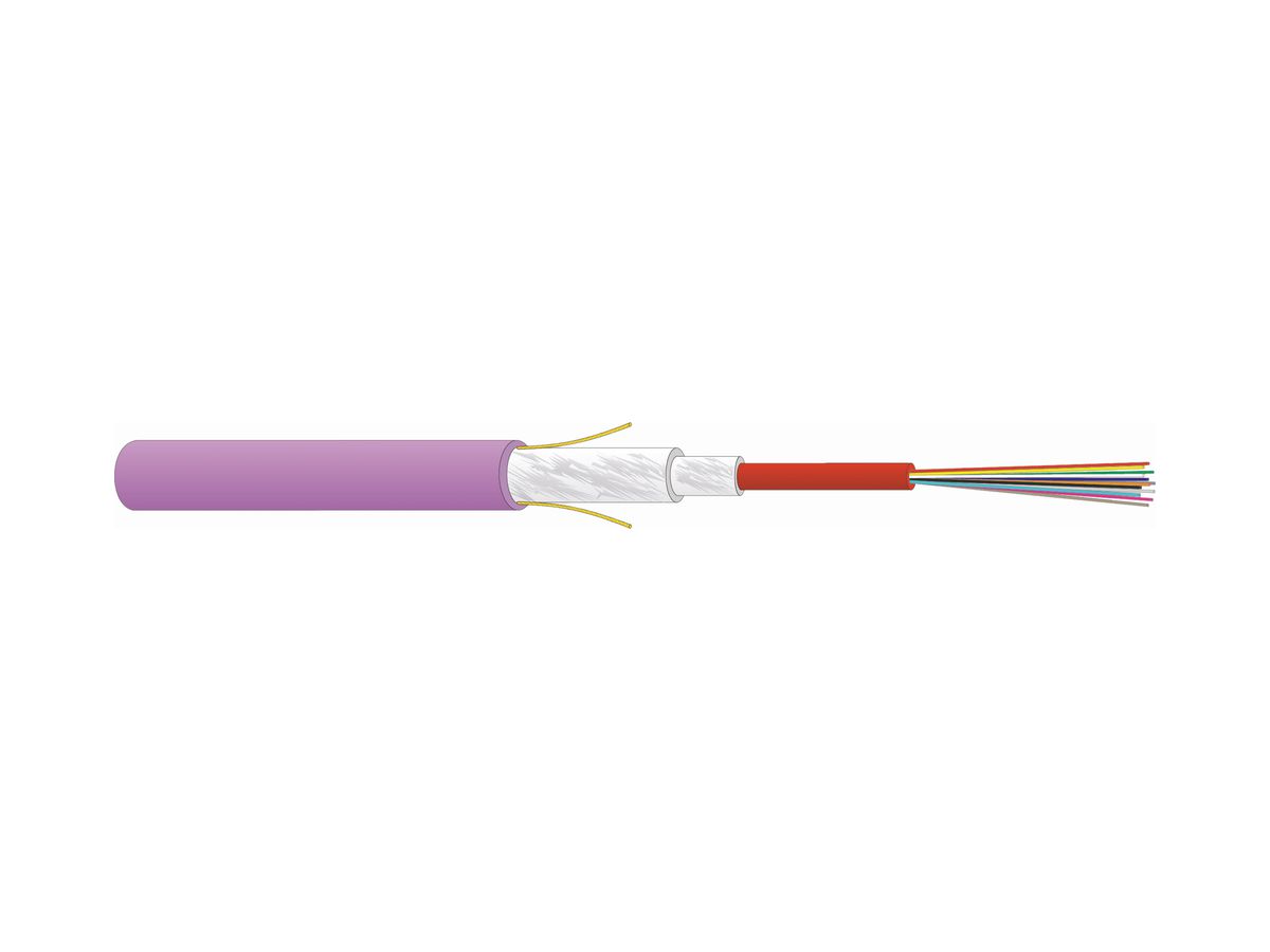 Kabel LWL Universal Dätwyler Dca 1×6 G50/125 µm MM OM4 violett