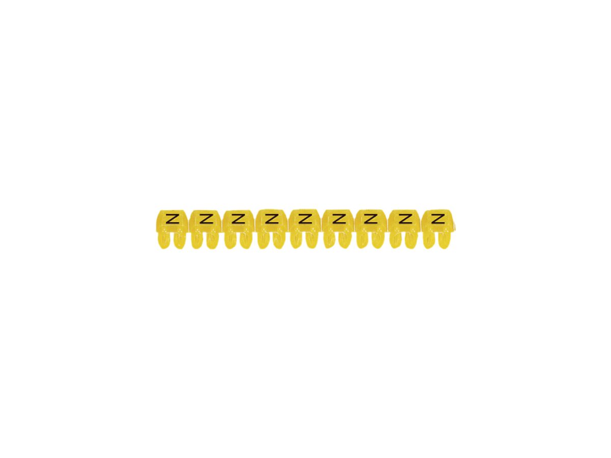 Kennzeichnungsring Legrand CAB 3, für 0.5…1.5mm² Aufdruck: 'N', gelb