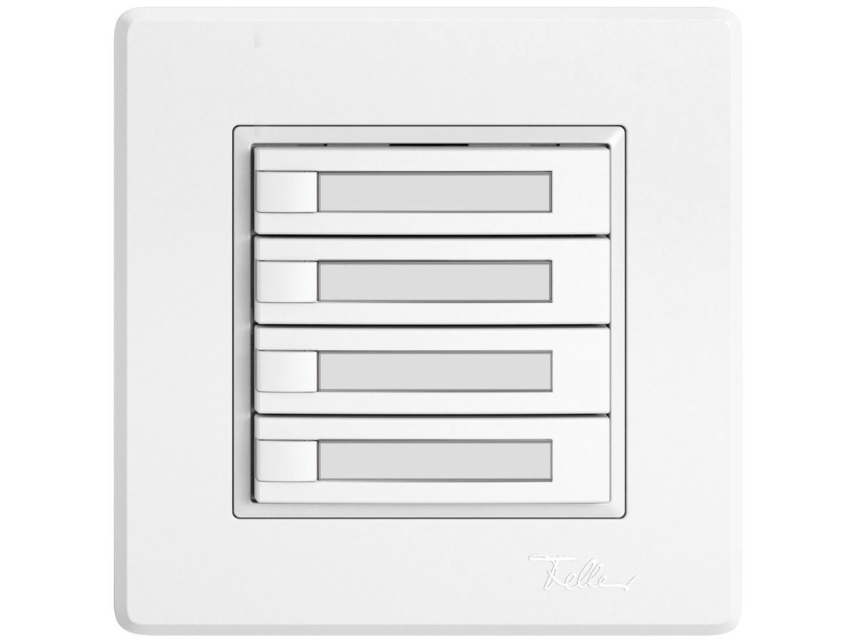 UP-KNX-Taster RGB EDIZIO.liv SNAPFIX® Temperaturfüh.o.LED Pap.4×T 1-Tbed.ws