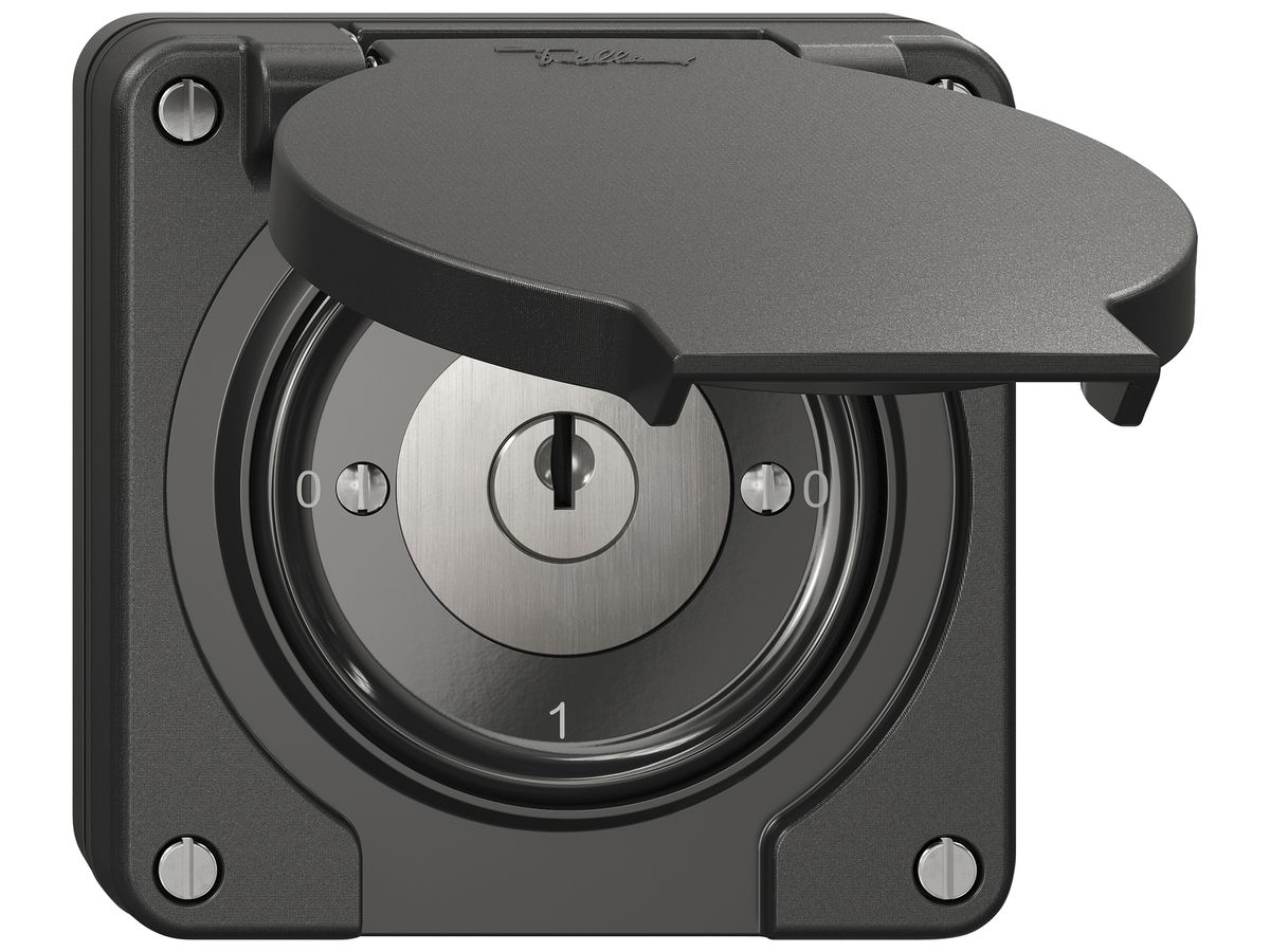 UP-Schlüsselschalter NEVO SNAPFIX® Ausschalter 1-polig 16A 400V 0-1-0-1 sz