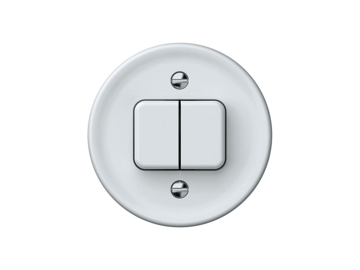 Druckschalter origin Sch 3 + NO/NC 60×60mm weiss
