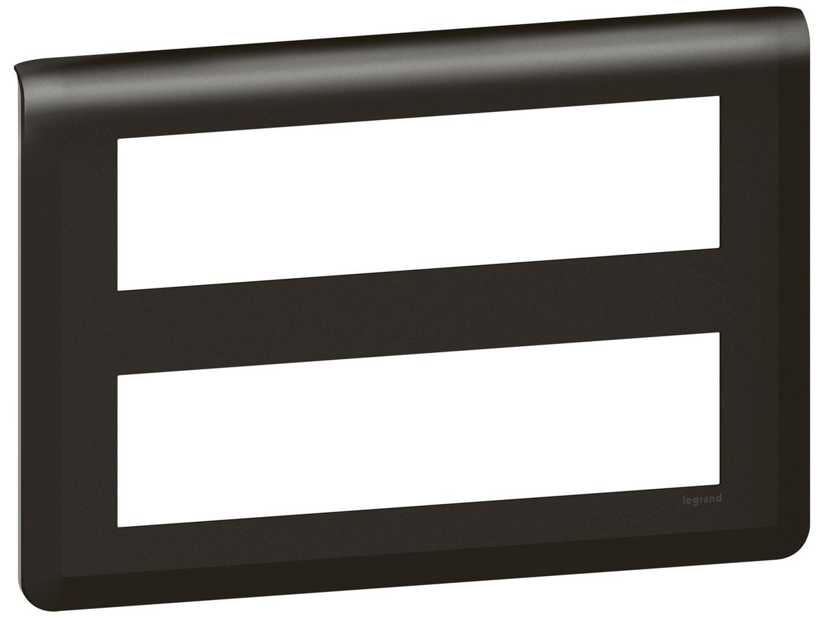 Abdeckrahmen MOS 2×8 Module horizontal schwarz matt