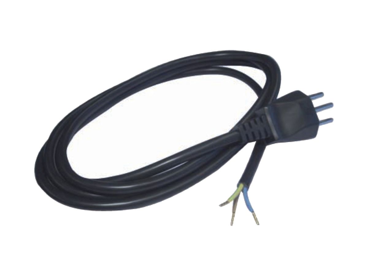 Anschlusskabel ELBRO PVC T12 Aderendhülse 3×1mm² 230V 10A IP20 3m schwarz