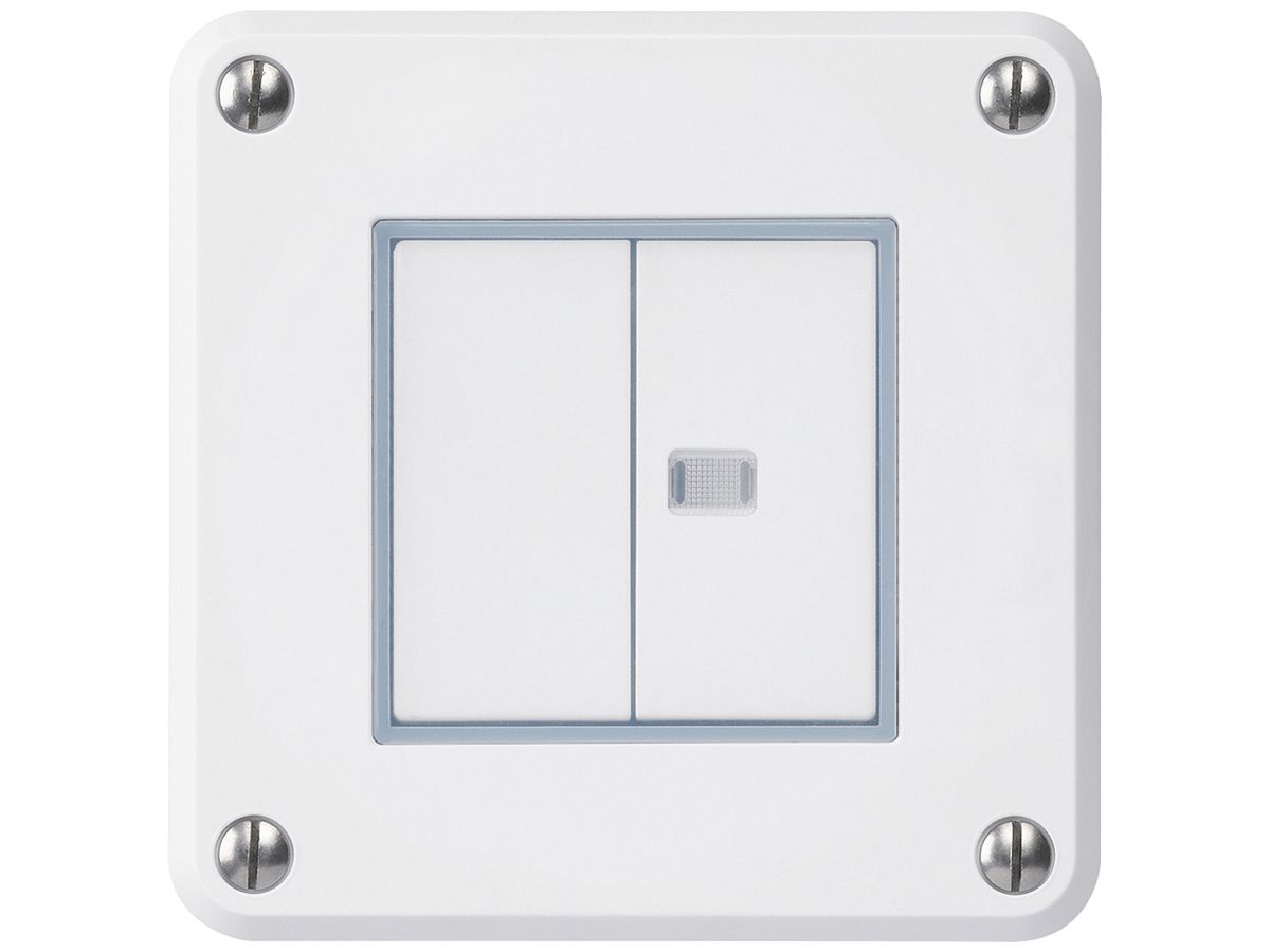UP-Druckschalter robusto IP55 Schema 3+3 1×beleuchtet weiss