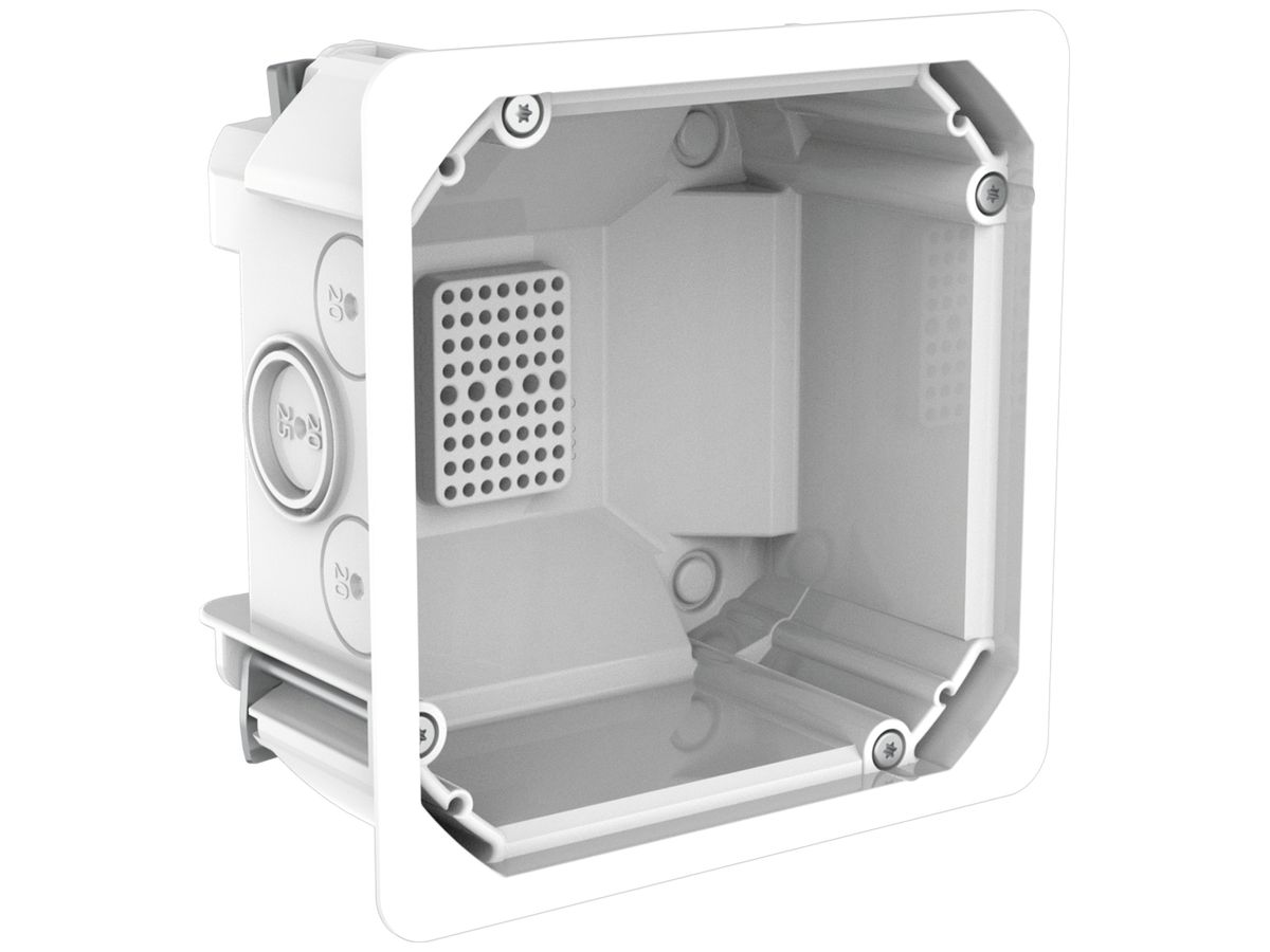 Hohlwanddose MT QUADRO 1×1 GDP 850°C 125×125×73mm weiss