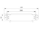 Gelenkbogenelement Bettermann RGBEV 90° 300×60mm verzinkt