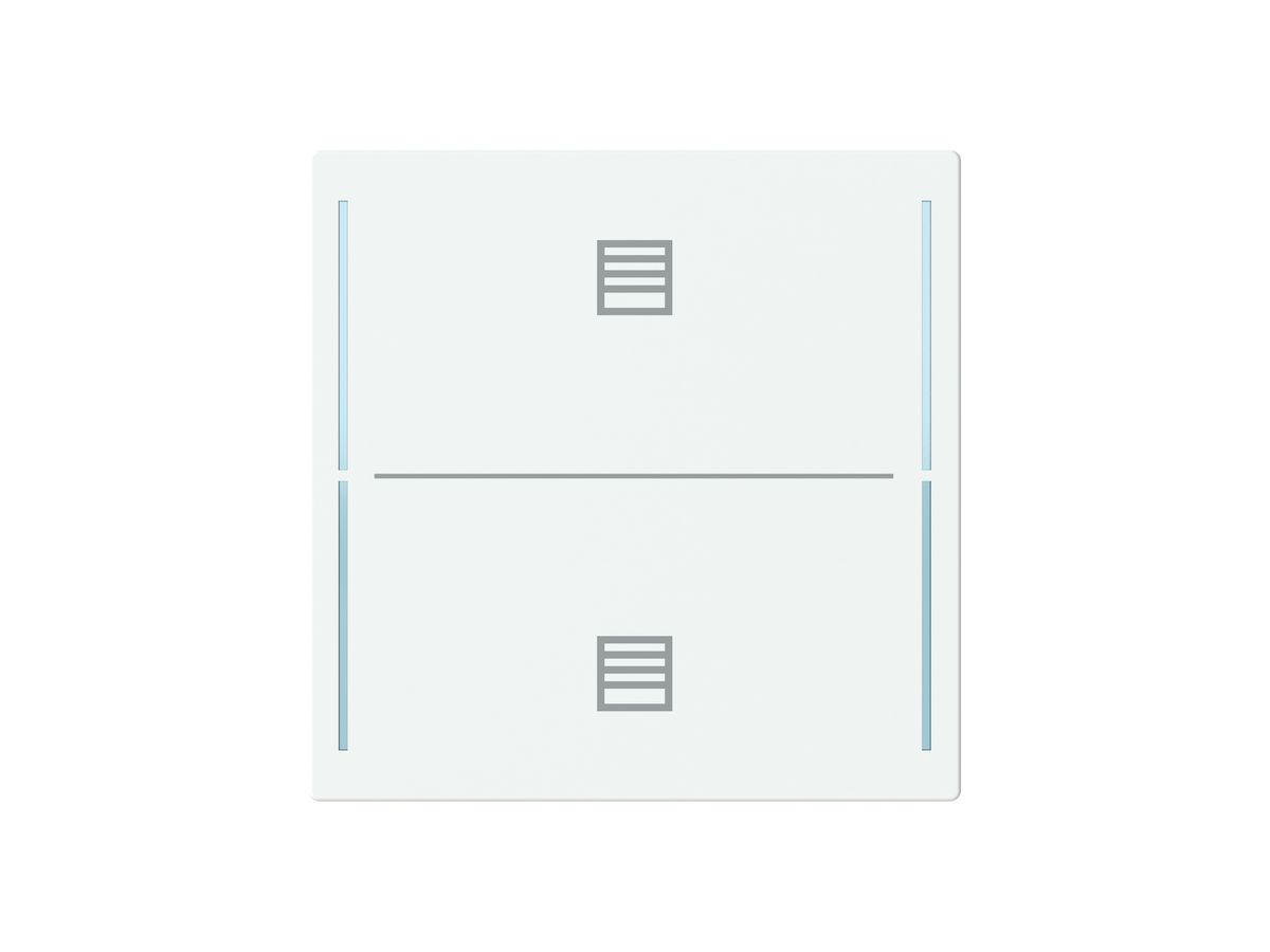 Tasterabdeckung ABB SIDUS touch 2-fach "Taster-Jalousie" weiss