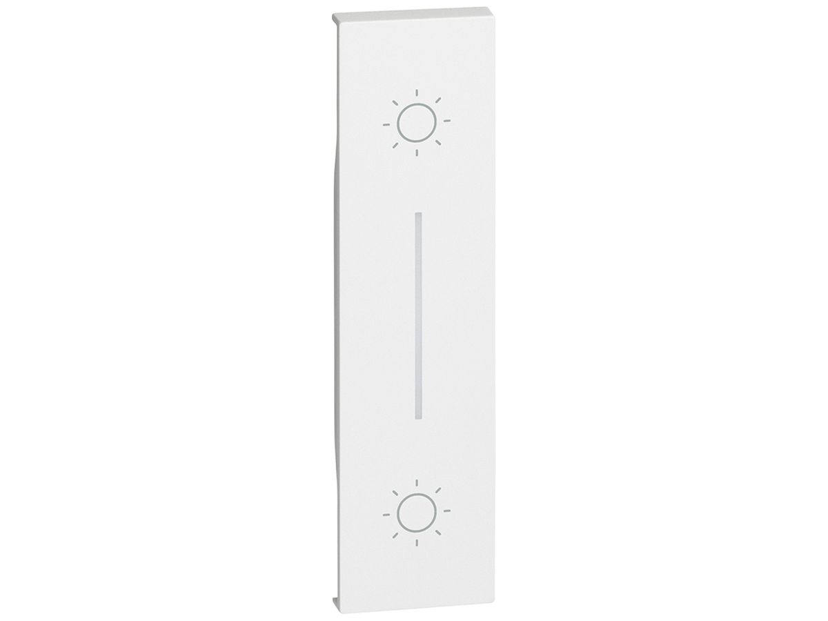 Tastenabdeckung Living Now 1 Modul für Doppeltaster mit Symbol Licht weiss