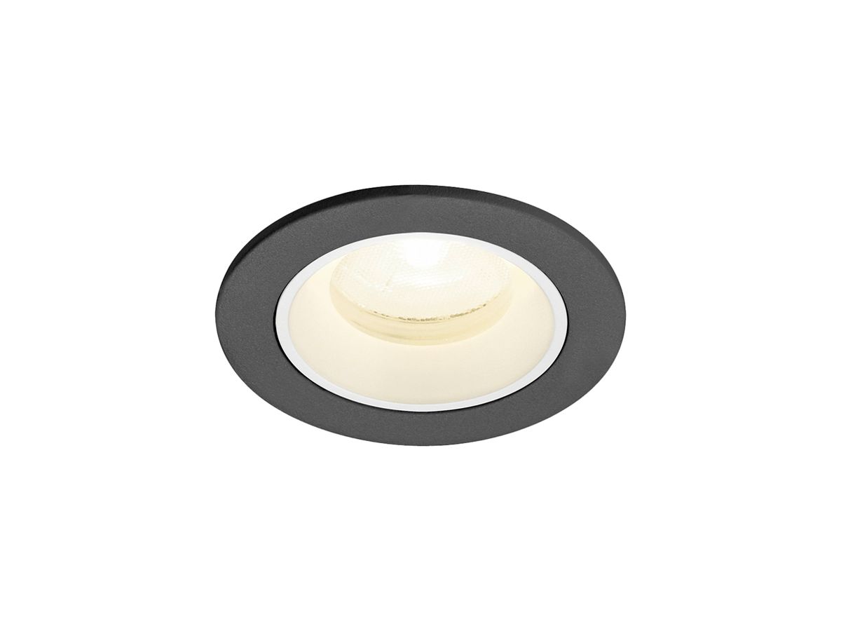 EB-LED-Deckenleuchte SLV NUMINOS XS 6.9W 1000lm 4000K NB DALI DIM Ø65×45mm sz/ws