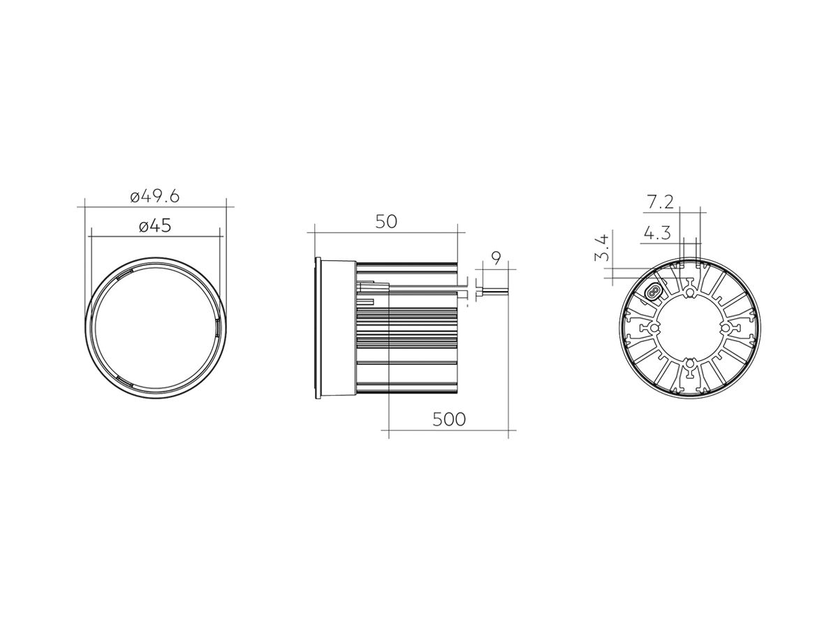 LED-Modul Tridonic SLA DC 32.5…39.7V 300mA 10.8W 1140lm 4000K 12° Ø49.6mm