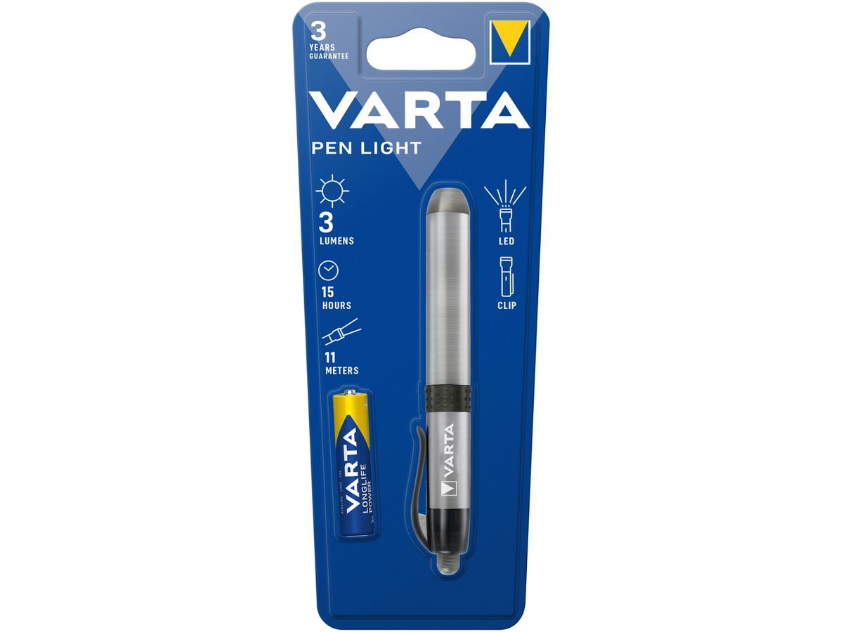LED-Taschenlampe VARTA LED Penlight 3lm mit 1×AAA