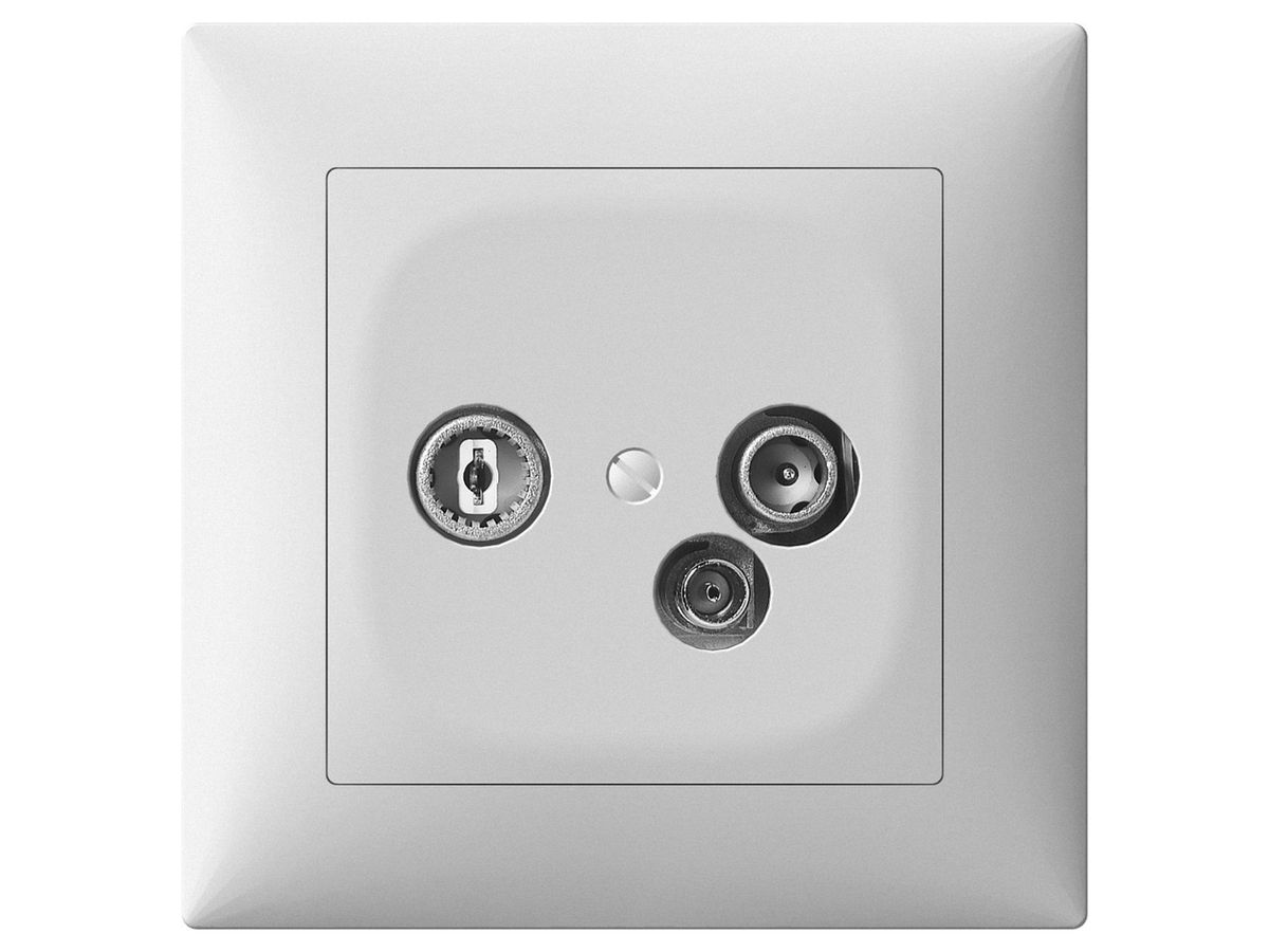 UP-Antennendose SIDUS TV-R-Daten 11dB/65 weiss