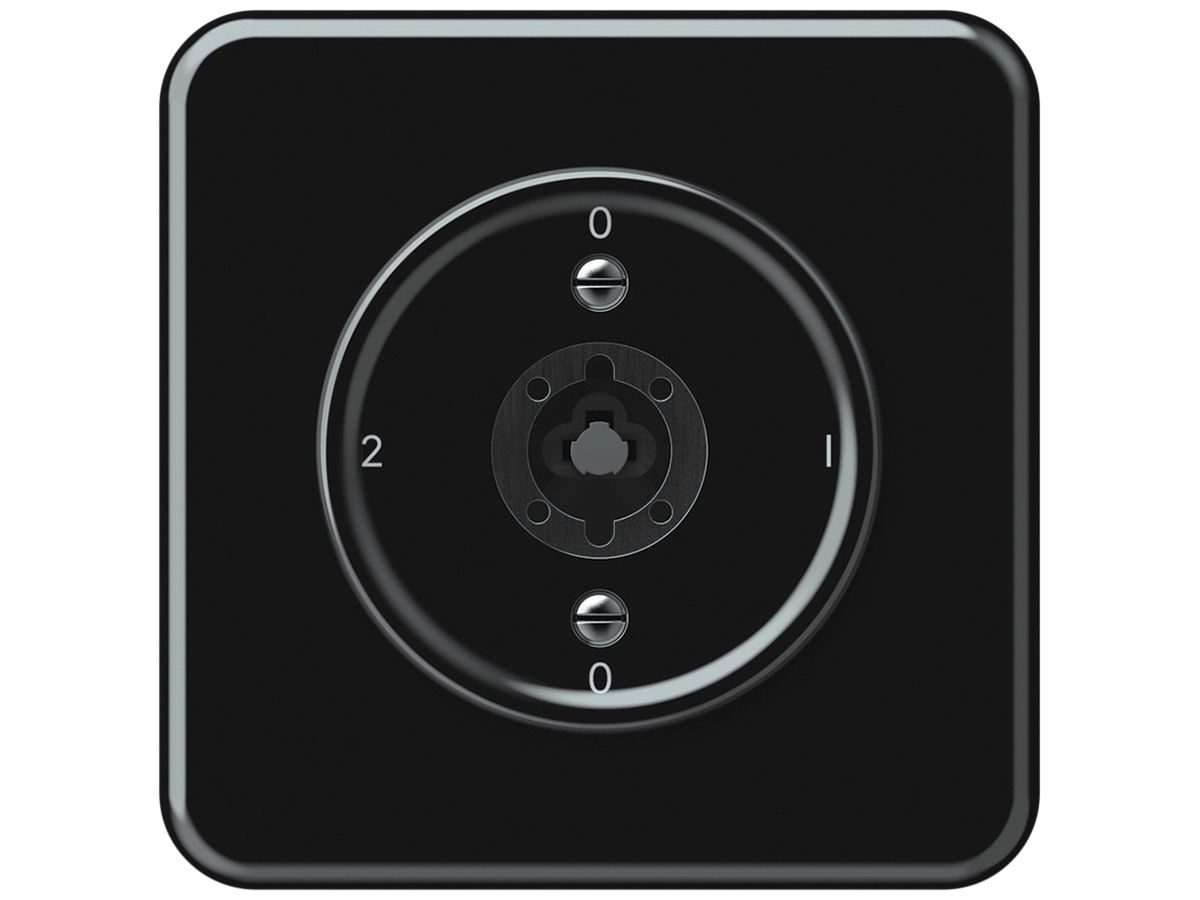 UP-Schlüsselschalter origin Umschalter 2/1L 16A 250V 0-1-0-2 92×92mm schwarz