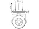 UP-Präsenzmelder ESYLUX PD-FLAT-E 360i/8 RW, weiss