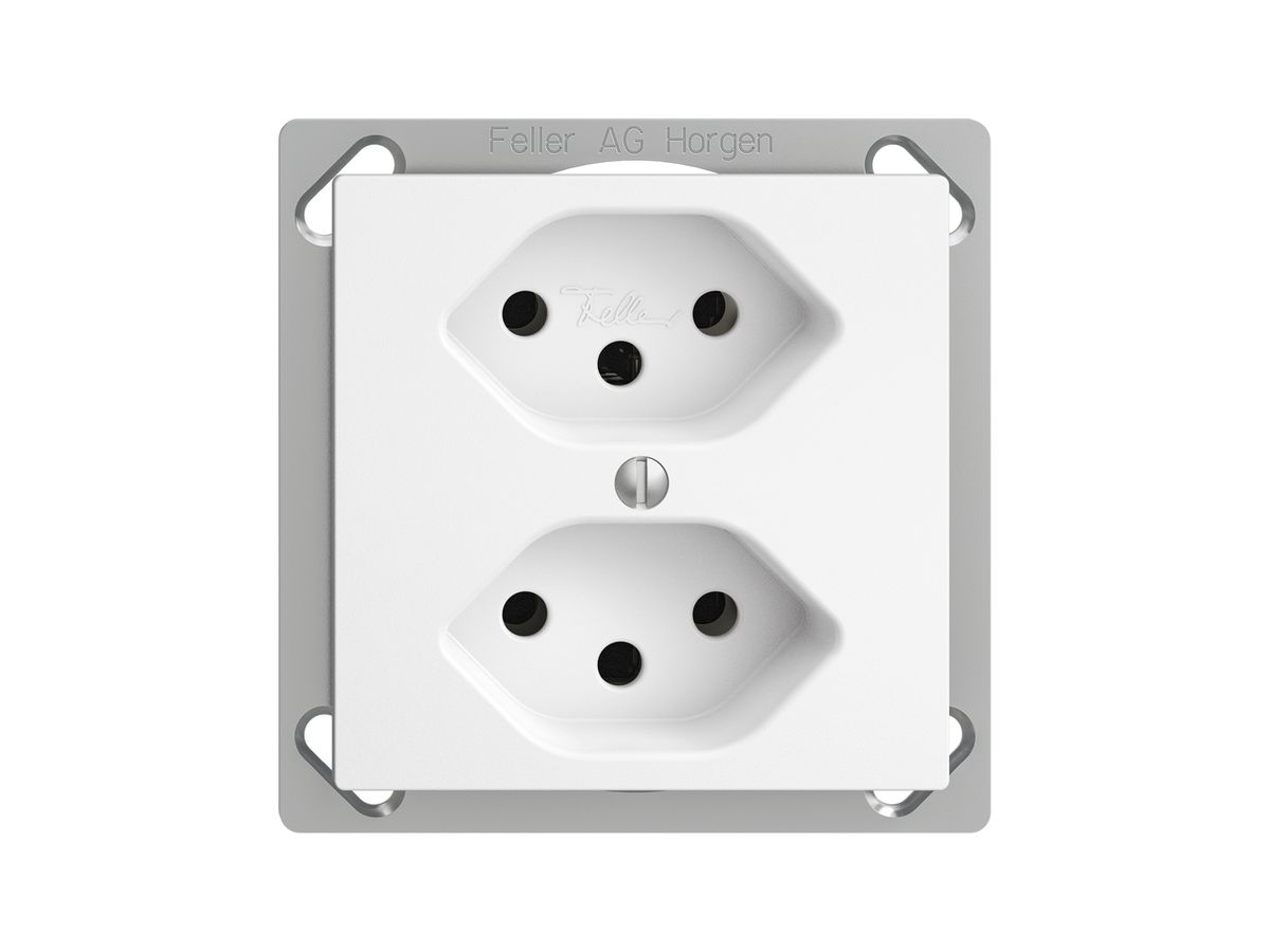 EB-Steckdose EDIZIOdue 2×T13 weiss