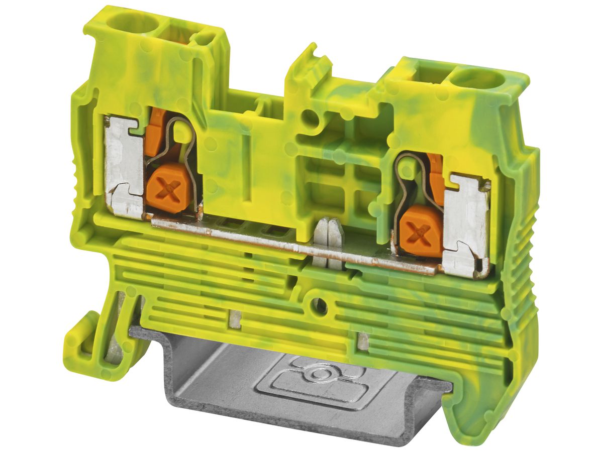 Schutzleiter-Reihenklemme PX XT 2,5-PE 4mm² 2×1 TH35 gn/gb