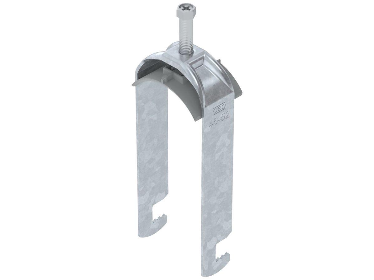 Schnellverleger BET 2056 F-Fuss Kunststoff 46…52mm 2×Kabel Stahl tfZn